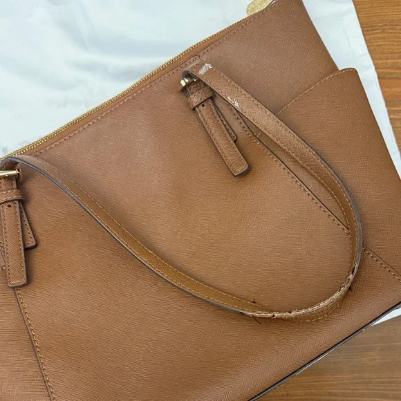 Michael Kors Tan Leather Tote - Picture 3 of 5